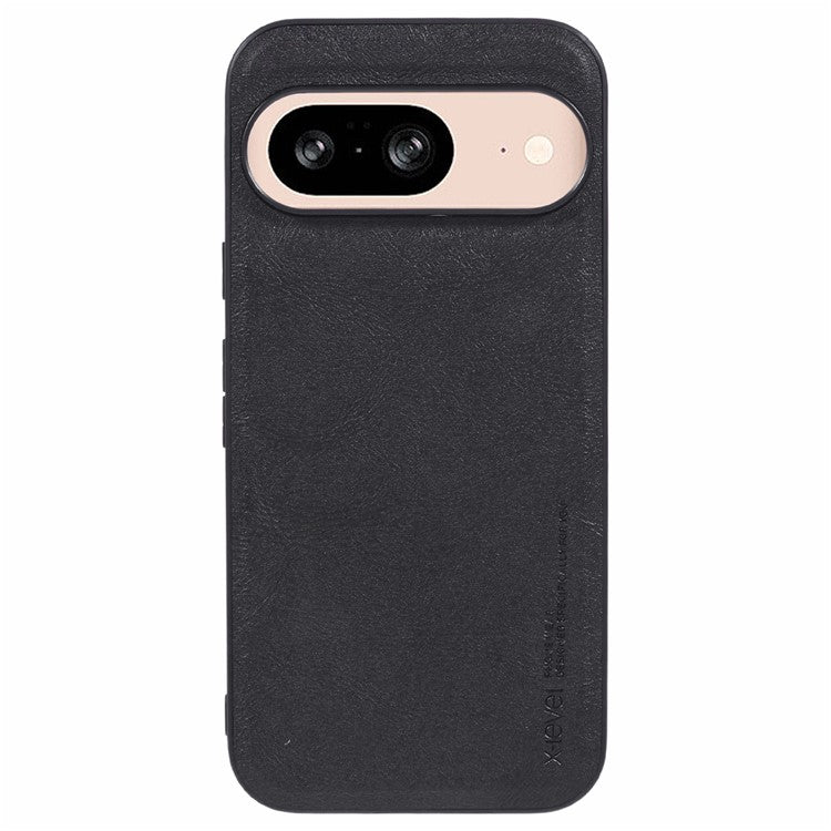 X-LEVEL Bojue-3 Series For Google Pixel 9 Pro XL Case PU Leather Business Phone Back Cover - Black