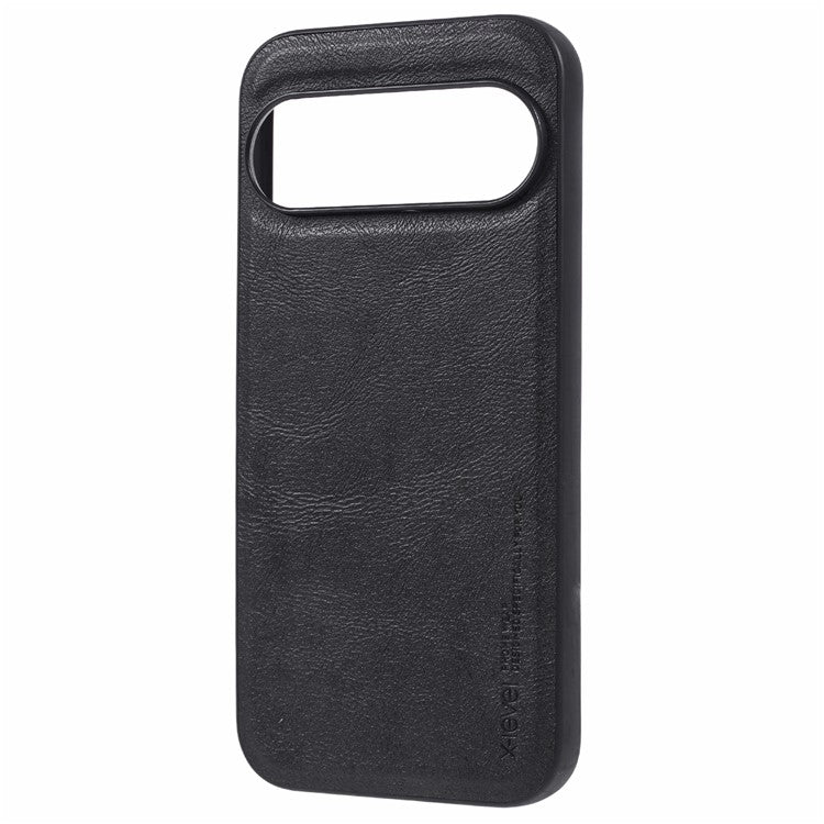 X-LEVEL Bojue-3 Series For Google Pixel 9 Pro XL Case PU Leather Business Phone Back Cover - Black