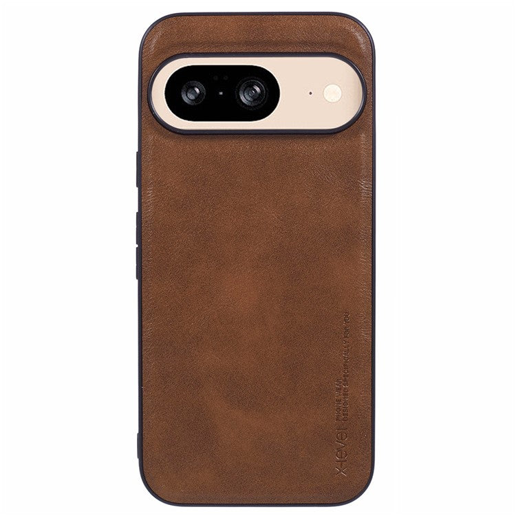 X-LEVEL Bojue-3 Series For Google Pixel 9 Pro XL Case PU Leather Business Phone Back Cover - Brown