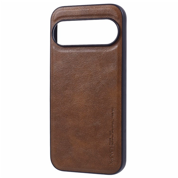 X-LEVEL Bojue-3 Series For Google Pixel 9 Pro XL Case PU Leather Business Phone Back Cover - Brown