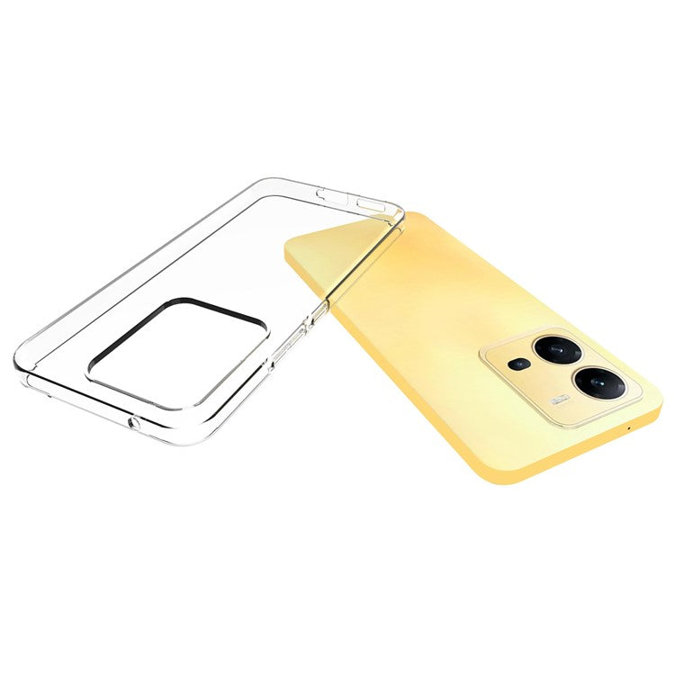 10Pcs / Pack Inner Watermark-Free Phone Cover for vivo V25 5G, Crystal Clear Well-protected Soft TPU Case