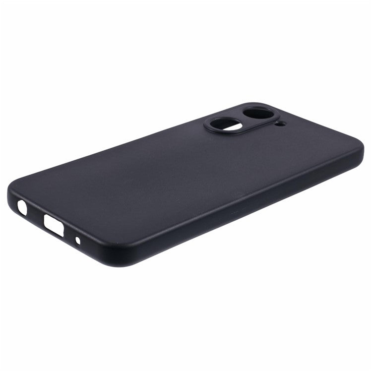 For vivo Y28s 5G Case TPU Phone Cover Glossy Surface (Big Rear Lens Hole) - Black