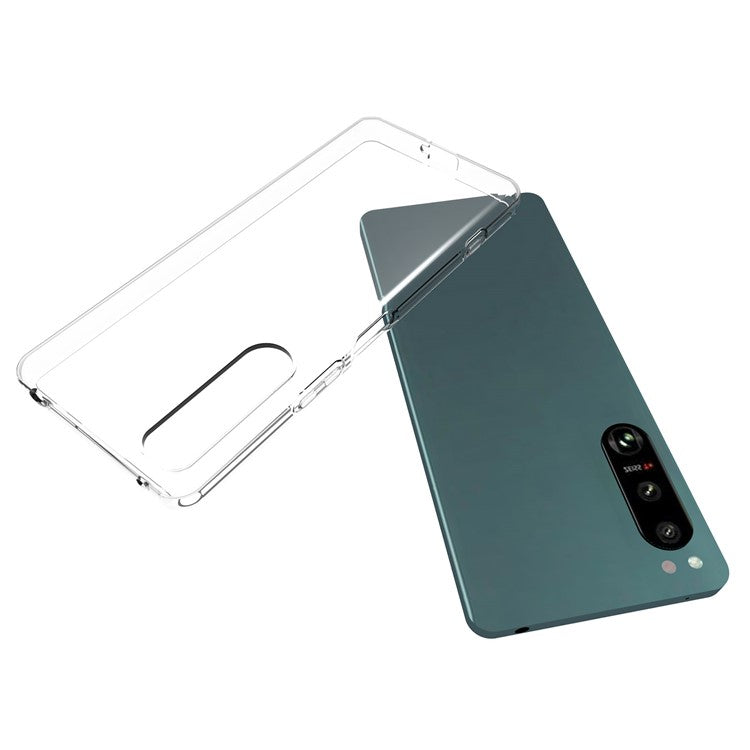 10Pcs / Pack For Sony Xperia 5 IV 5G Inner Watermark-Free Clear Case Anti-drop Protection Flexible TPU Phone Cover