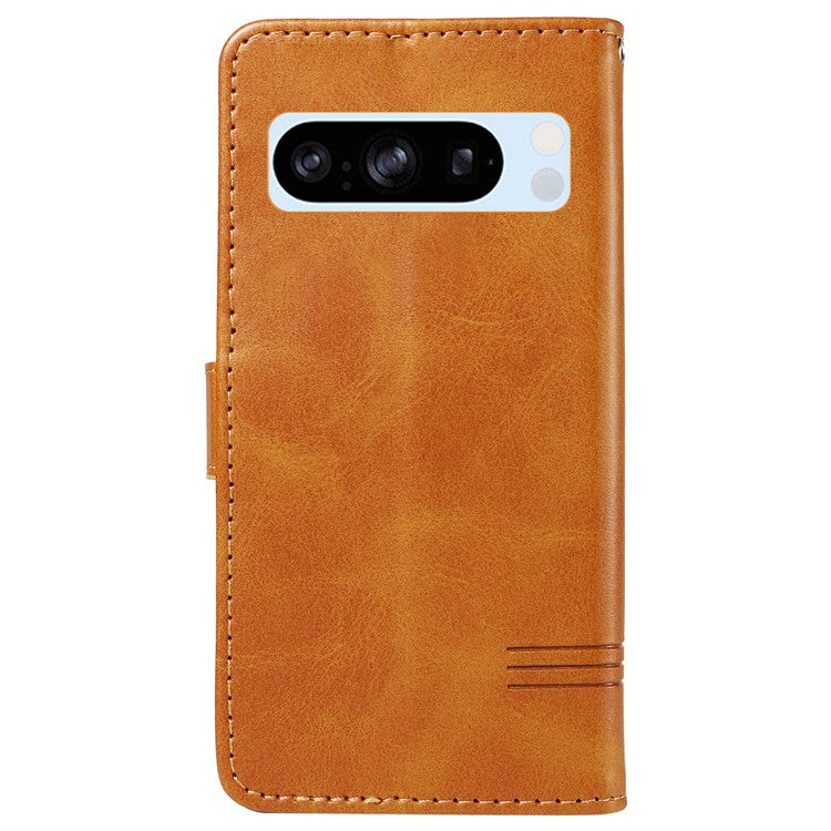 For Google Pixel 8 Pro Wallet Case PU Leather Phone Cover Magnetic Closure - Yellow