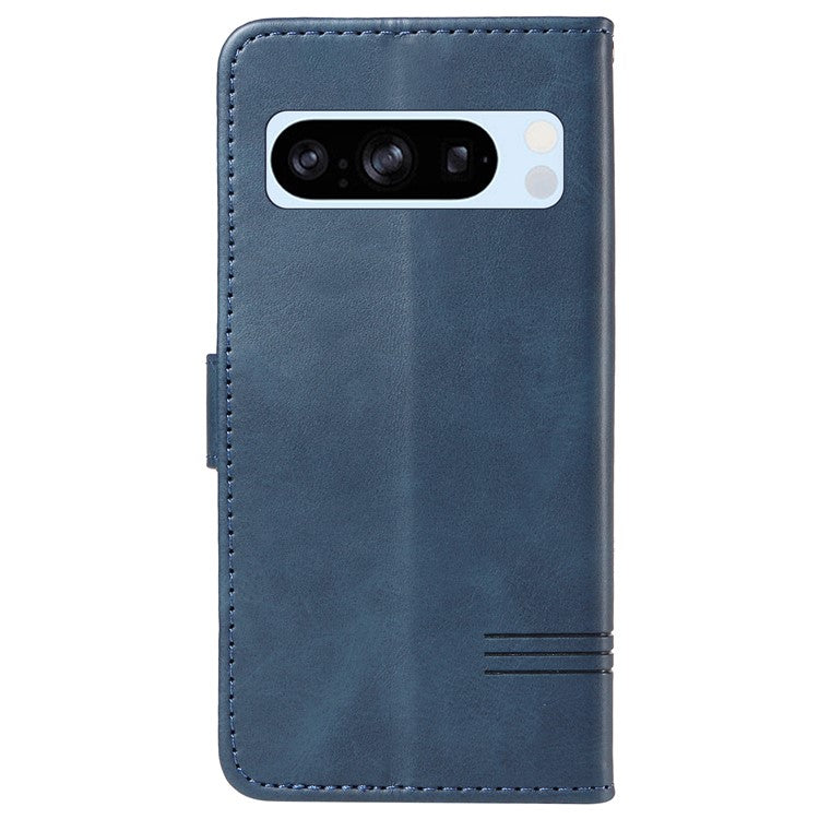 For Google Pixel 8 Pro Wallet Case PU Leather Phone Cover Magnetic Closure - Blue