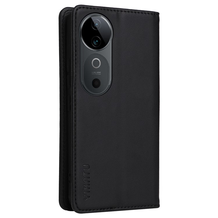 YIKATU YK-001 For vivo S19 5G / V40 5G Case Strong Magnetic Leather Phone Cover - Black