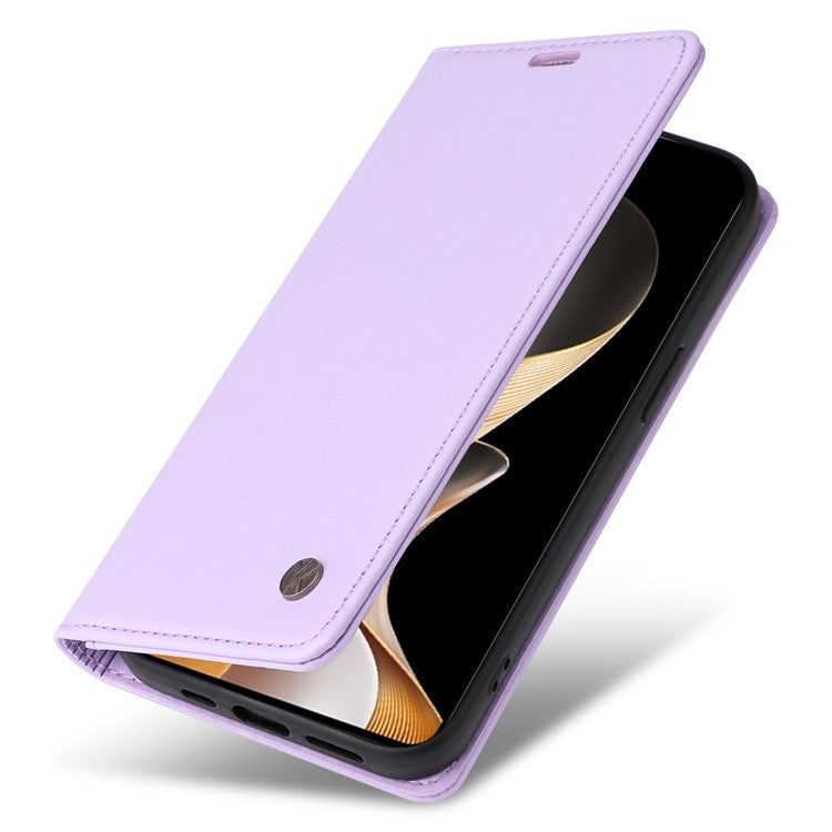 YIKATU YK-001 For vivo S19 5G / V40 5G Case Strong Magnetic Leather Phone Cover - Light Purple