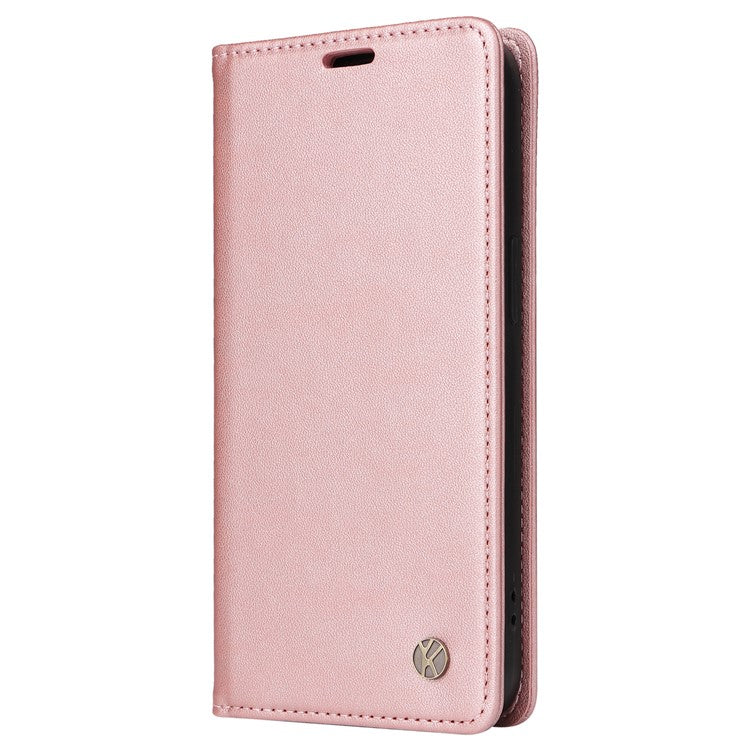 YIKATU YK-001 For vivo S19 5G / V40 5G Case Strong Magnetic Leather Phone Cover - Rose Gold