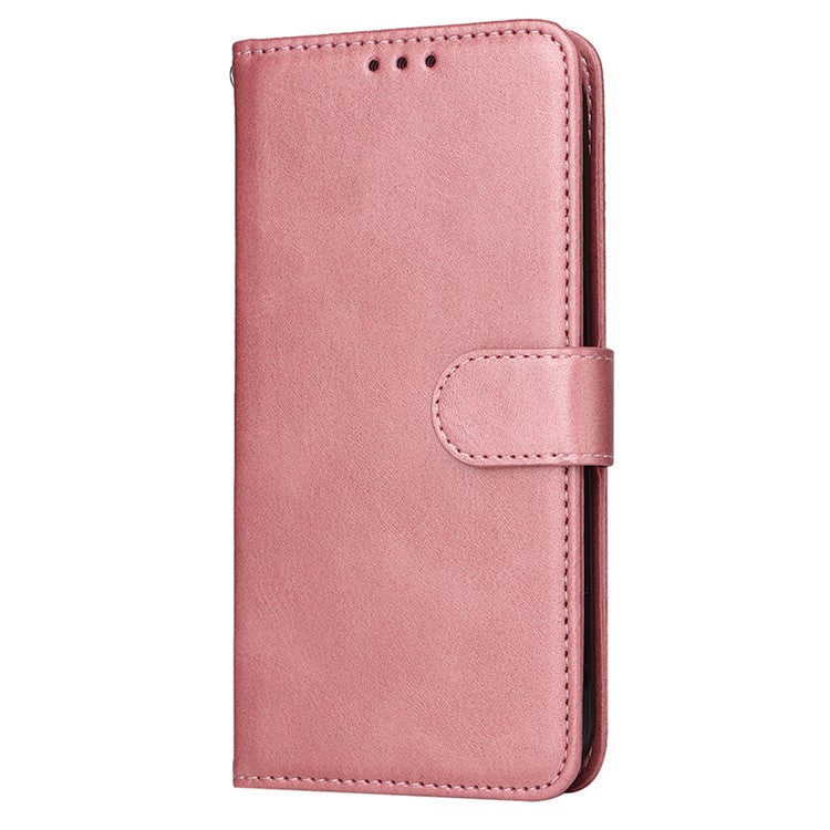 For vivo Y28 4G / iQOO Z9x 5G Case Calf Texture Leather Wallet Phone Cover - Pink