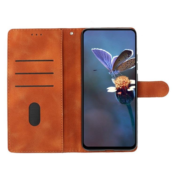 For Google Pixel 8 Pro Case PU Leather Flip Protective Phone Cover Imprinted Butterfly Flowers - Brown