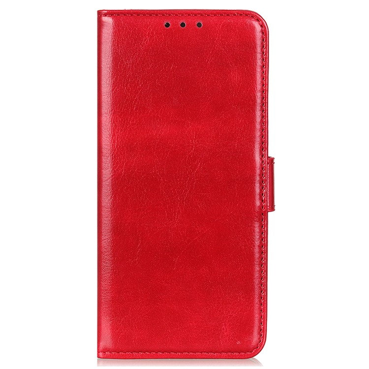 For Google Pixel 9 Pro XL Wholesale Phone Case Crazy Horse Texture PU Leather Phone Stand Cover - Red