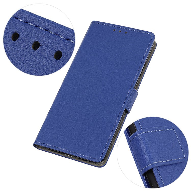 For Google Pixel 9 Pro XL Textured Wholesale Phone Case PU Leather Phone Stand Cover - Blue