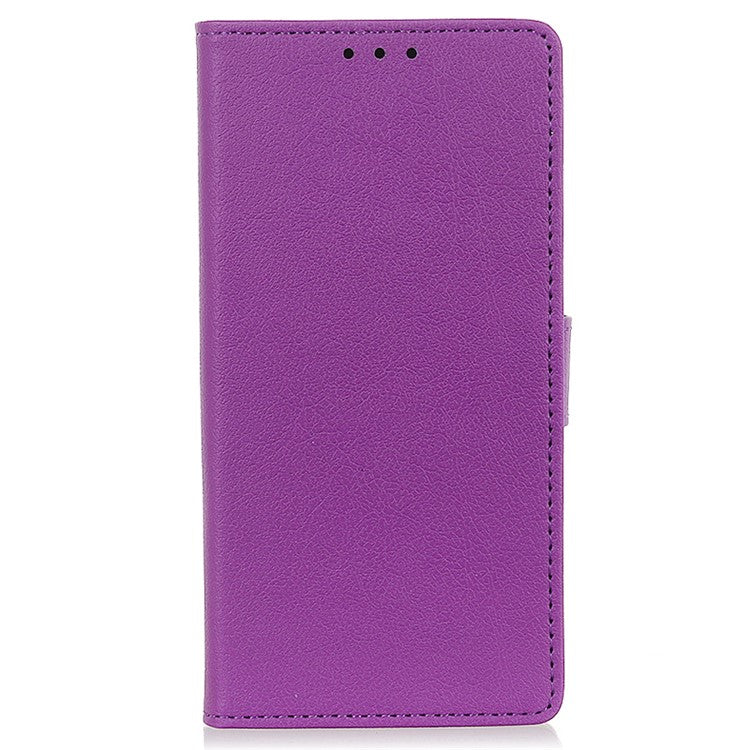 For Google Pixel 9 Pro XL Textured Wholesale Phone Case PU Leather Phone Stand Cover - Purple