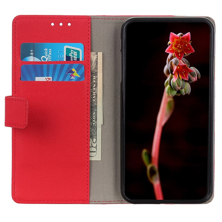 For Google Pixel 9 Pro / Pixel 9 Wholesale Phone Case TPU + PU Leather Shell Phone Stand Cover - Red