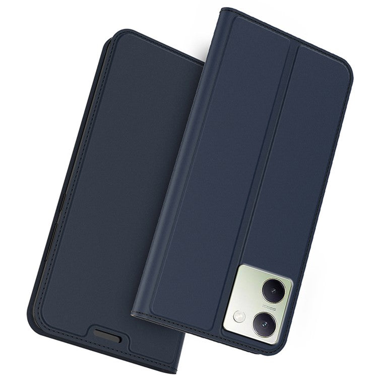 For vivo Y200 Pro 5G Case Card Holder Leather Strong Magnetic Closure Phone Protective Cover - Blue