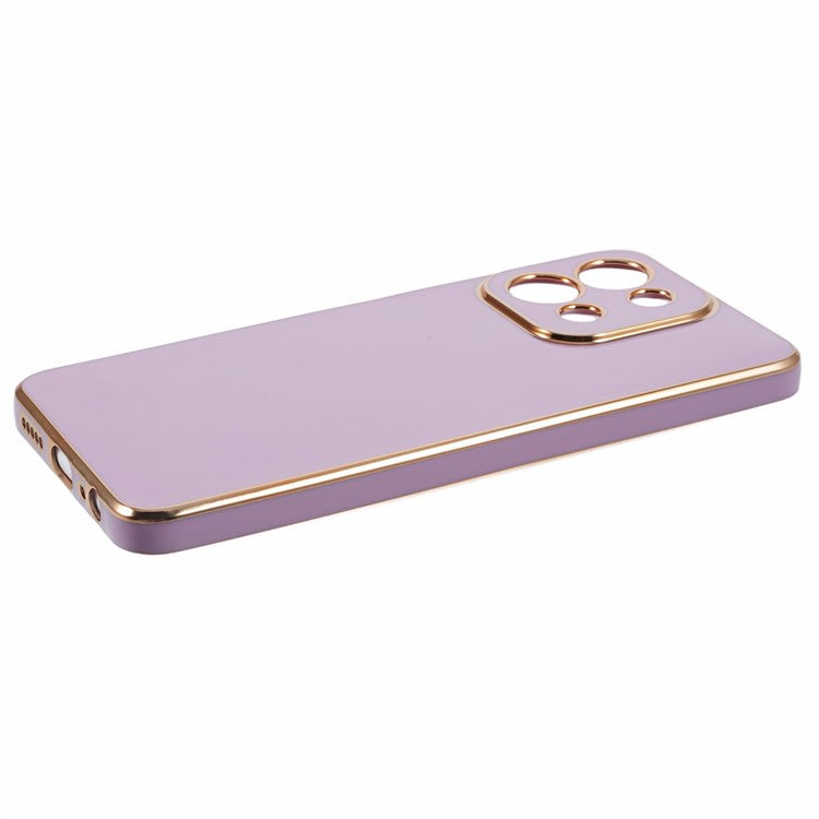 For vivo Y28 4G Case TPU Slim Fit Shockproof Phone Cover 6D Electroplating - Purple