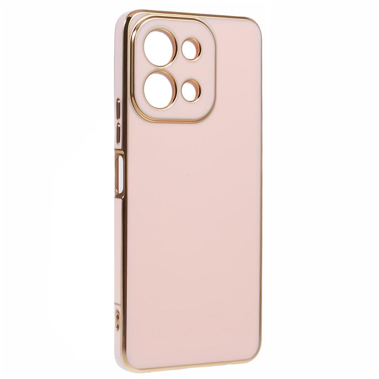 For vivo Y28 4G Case TPU Slim Fit Shockproof Phone Cover 6D Electroplating - Pink