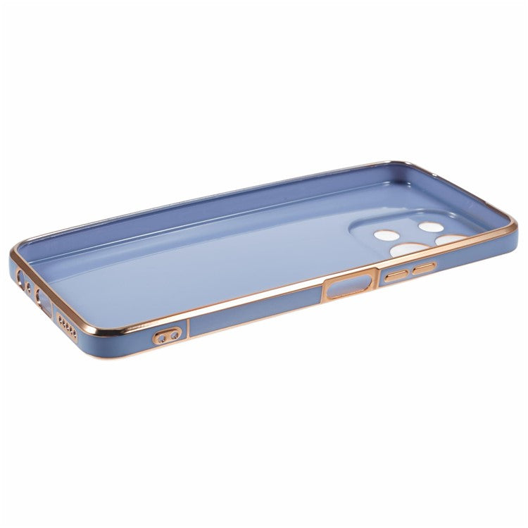 For vivo Y28 4G Case TPU Slim Fit Shockproof Phone Cover 6D Electroplating - Blue