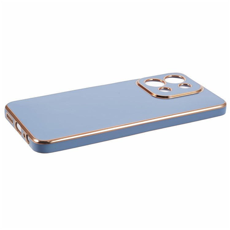 For vivo Y28 4G Case TPU Slim Fit Shockproof Phone Cover 6D Electroplating - Blue