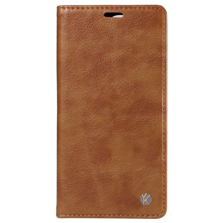 YIKATU YK-006 For vivo S19 5G / V40 5G Wallet Case Litchi Texture Leather Phone Cover - Brown