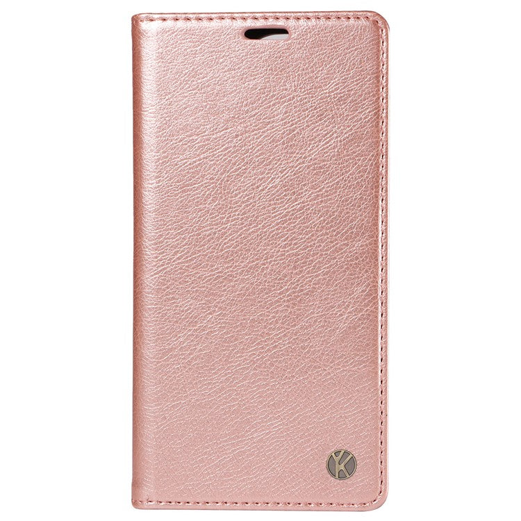 YIKATU YK-006 For vivo S19 5G / V40 5G Wallet Case Litchi Texture Leather Phone Cover - Rose Gold