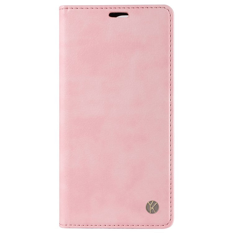 YIKATU YK-006 For vivo S19 5G / V40 5G Wallet Case Litchi Texture Leather Phone Cover - Pink