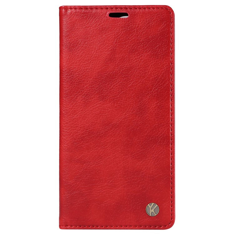 YIKATU YK-006 For vivo S19 5G / V40 5G Wallet Case Litchi Texture Leather Phone Cover - Red