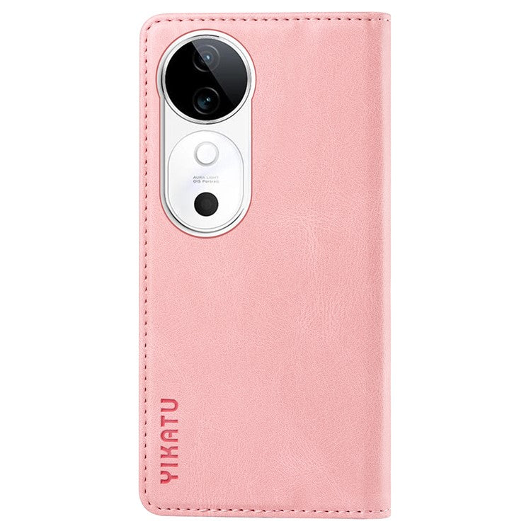 YIKATU YK-004 For vivo S19 5G / V40 5G Case Skin-touch PU Leather Phone Cover - Pink