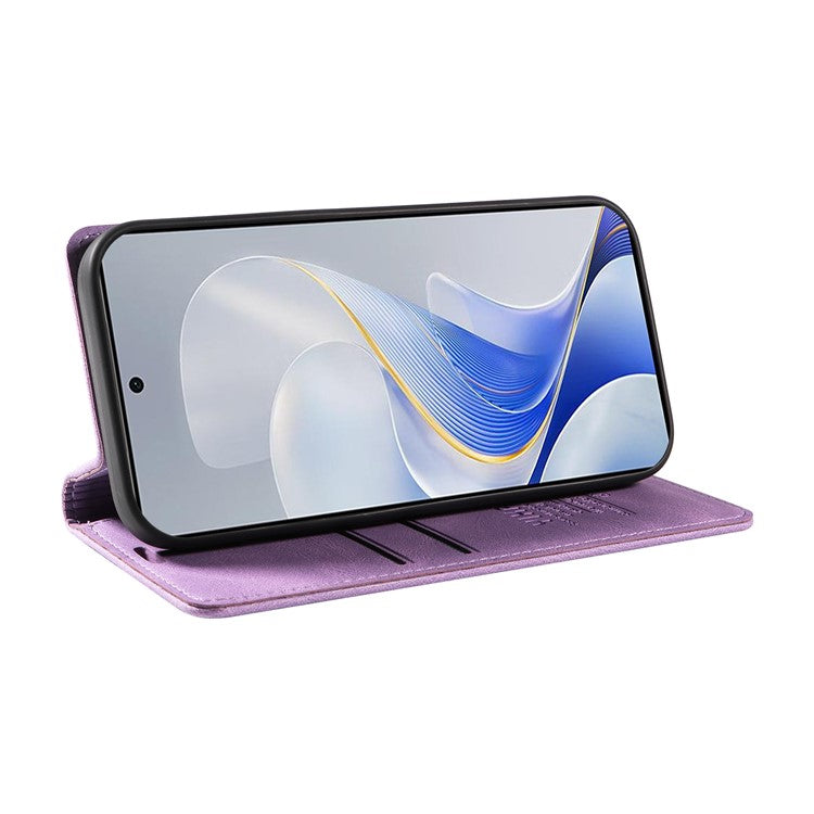 YIKATU YK-004 For vivo S19 5G / V40 5G Case Skin-touch PU Leather Phone Cover - Purple