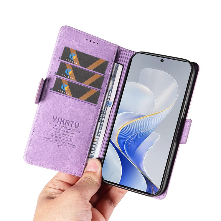 YIKATU YK-005 For vivo S19 5G / V40 5G Leather Phone Case Side Magnetic Clasps - Purple