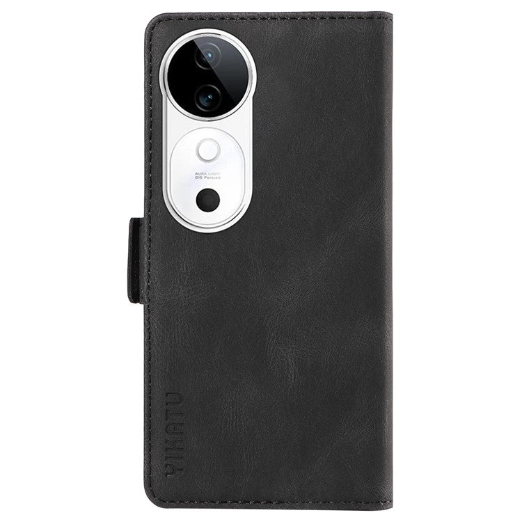 YIKATU YK-005 For vivo S19 5G / V40 5G Leather Phone Case Side Magnetic Clasps - Black