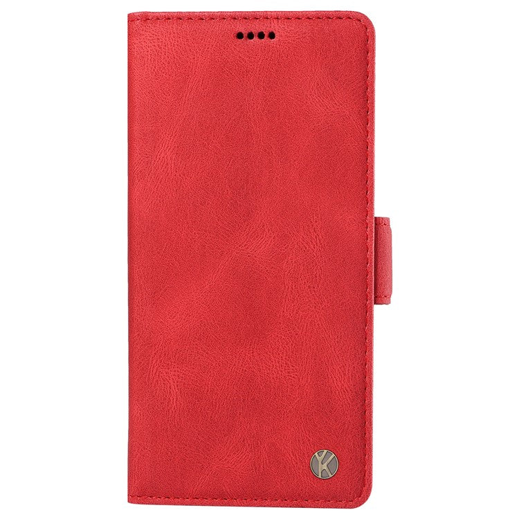 YIKATU YK-005 For vivo S19 5G / V40 5G Leather Phone Case Side Magnetic Clasps - Red