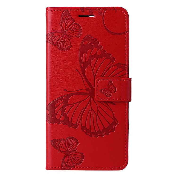 KT Imprinting Flower Series-2 For vivo S19 5G / V40 5G Case Stand Wallet Leather Phone Cover - Red