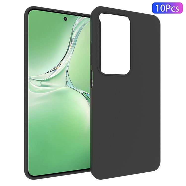 10Pcs / Pack for Oppo A3 Pro (Global) 5G Case TPU Thin Phone Cover with Matte Finish - Black