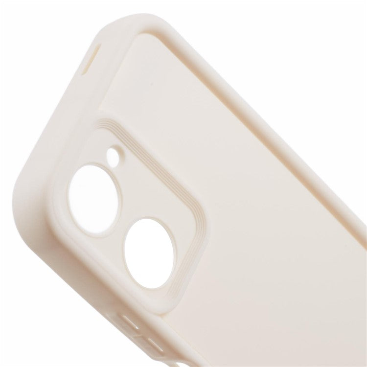 For vivo Y03 Case Thickened TPU Soft Back Protective Cover - Beige