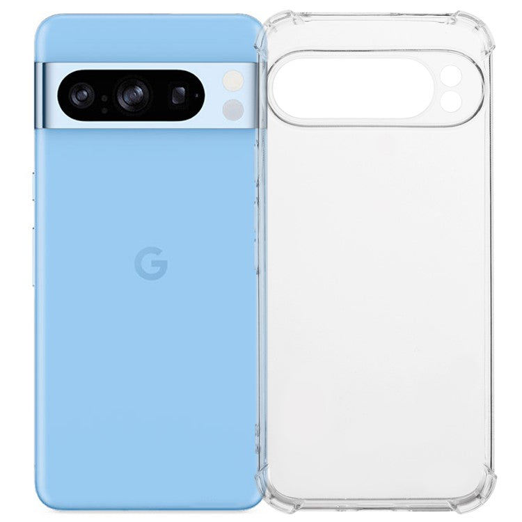 For Google Pixel 9 Pro XL Phone Case Thicken Four Corner Anti-Fall Clear TPU Cover