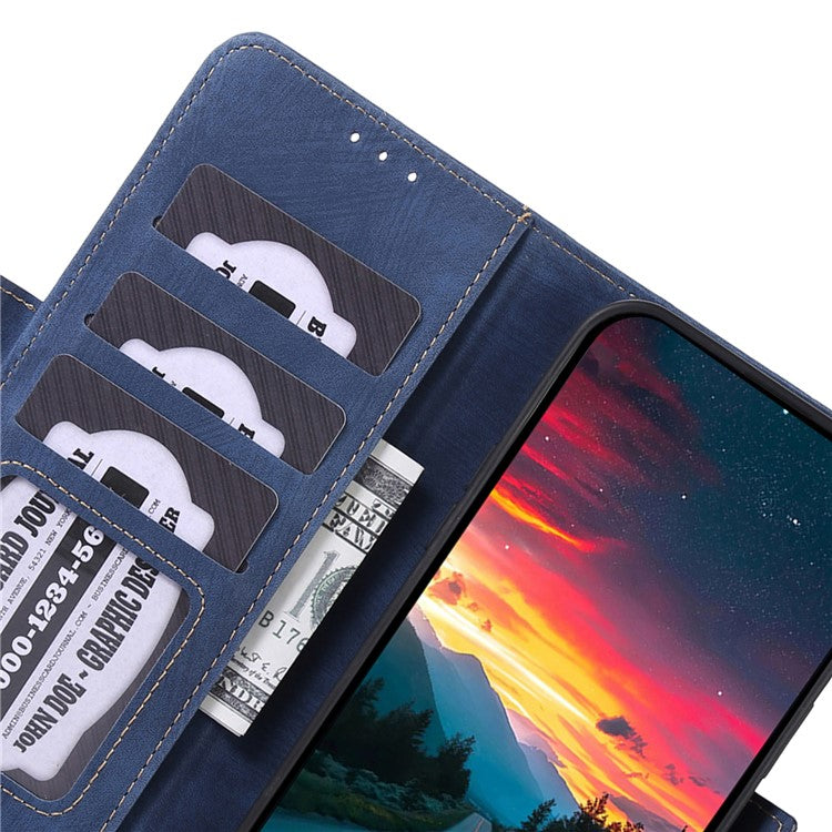 ABEEL For OnePlus Nord CE4 Lite 5G / Oppo K12x 5G (China) Case Magnetic Clasp Leather Phone Cover - Blue