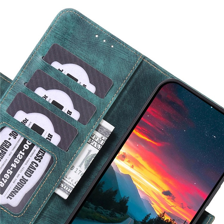 ABEEL For OnePlus Nord CE4 Lite 5G / Oppo K12x 5G (China) Case Magnetic Clasp Leather Phone Cover - Green