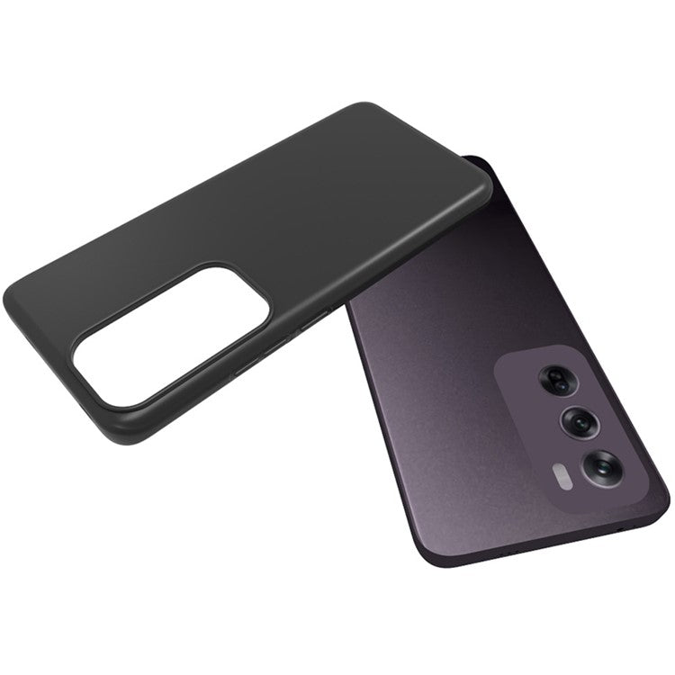 10Pcs / Pack for Oppo Reno12 5G (Global) Case TPU Soft Back Phone Cover Matte Textured - Black