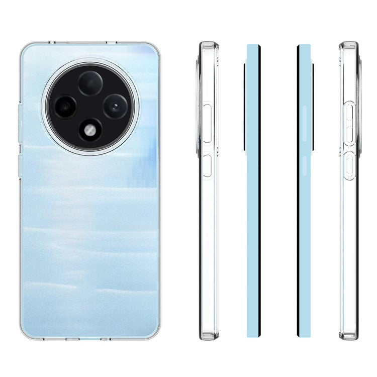 10Pcs / Pack For Oppo Reno12 F 5G Case Soft TPU Transparent Anti-Watermark Cover