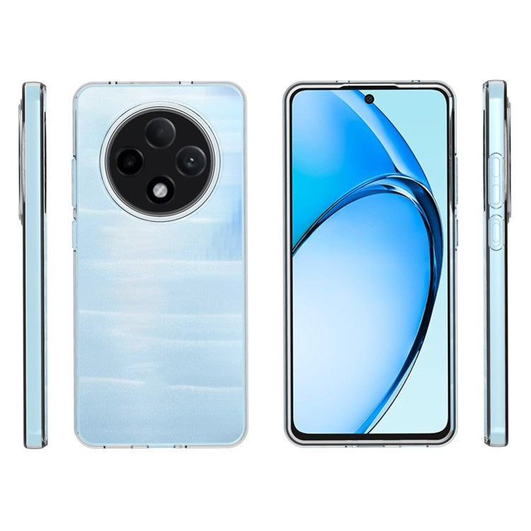 10Pcs / Pack For Oppo Reno12 F 5G Case Soft TPU Transparent Anti-Watermark Cover