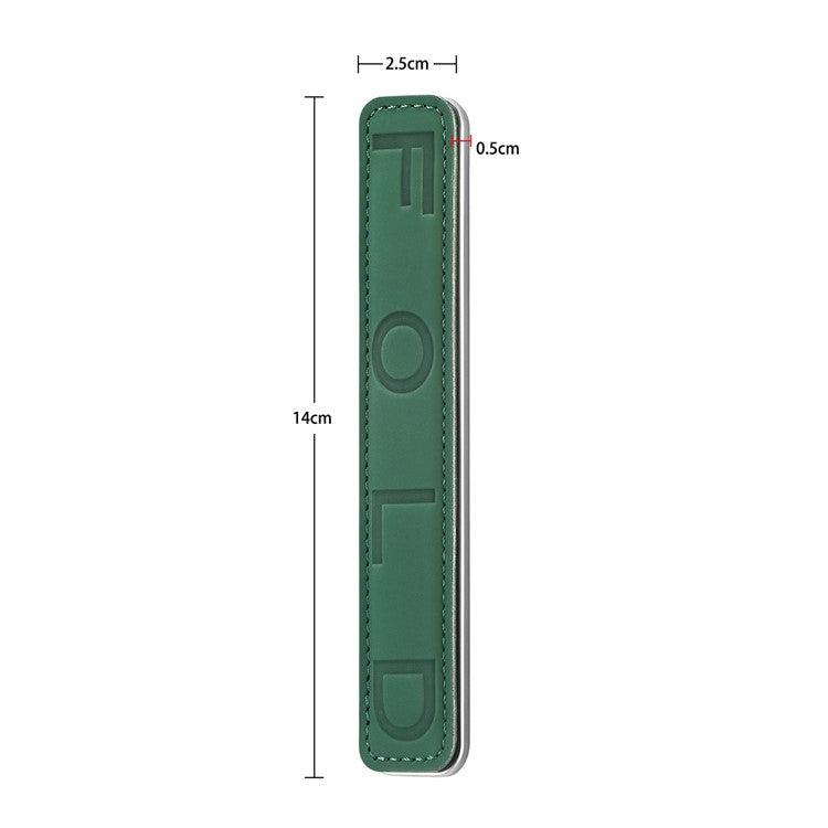 SP-03 PU Leather Phone Back Wrist Band Anti-Loss Adhesive Strap - Dark Green