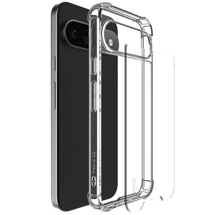 IMAK For Google Pixel 9 / Pixel 9 Pro Clear Case Drop-proof PC+TPU Phone Cover