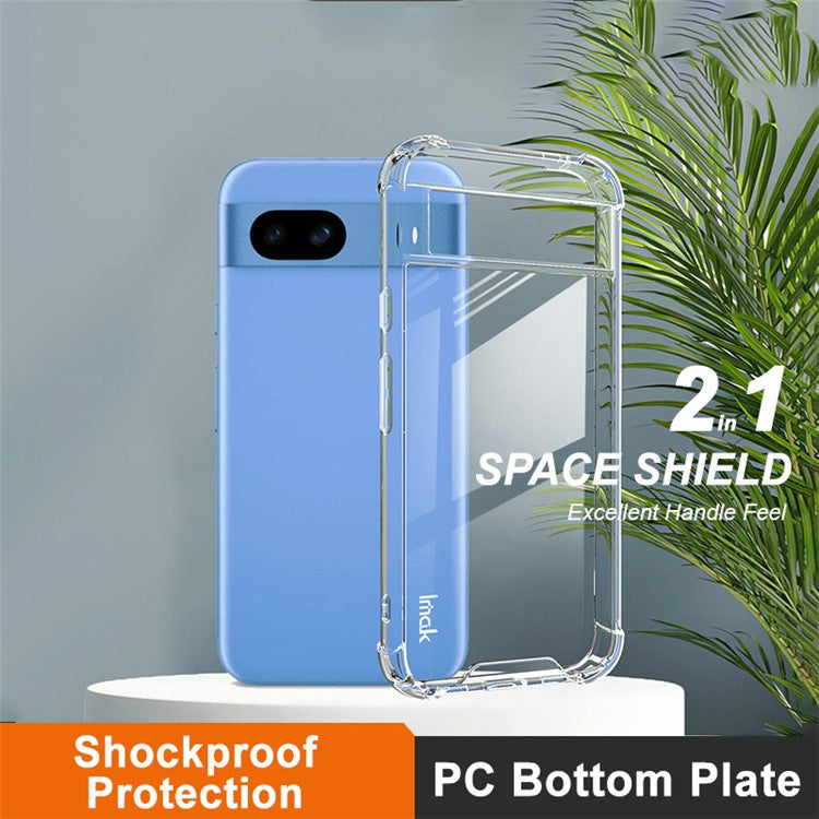 IMAK For Google Pixel 8 Pro Case Anti-drop Protection PC+TPU Clear Phone Cover