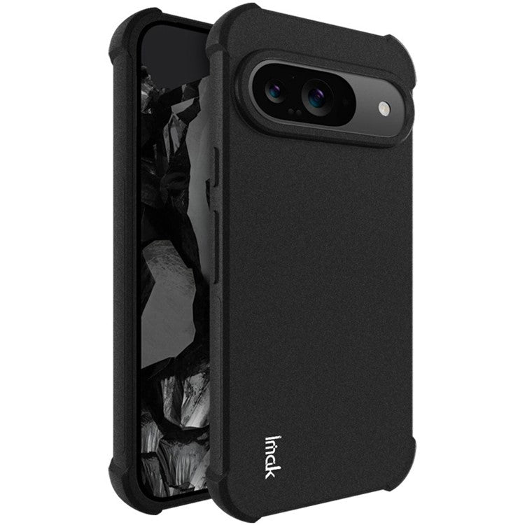 IMAK For Google Pixel 9 / Pixel 9 Pro Case Airbag Protection Anti-Drop TPU Phone Cover - Black