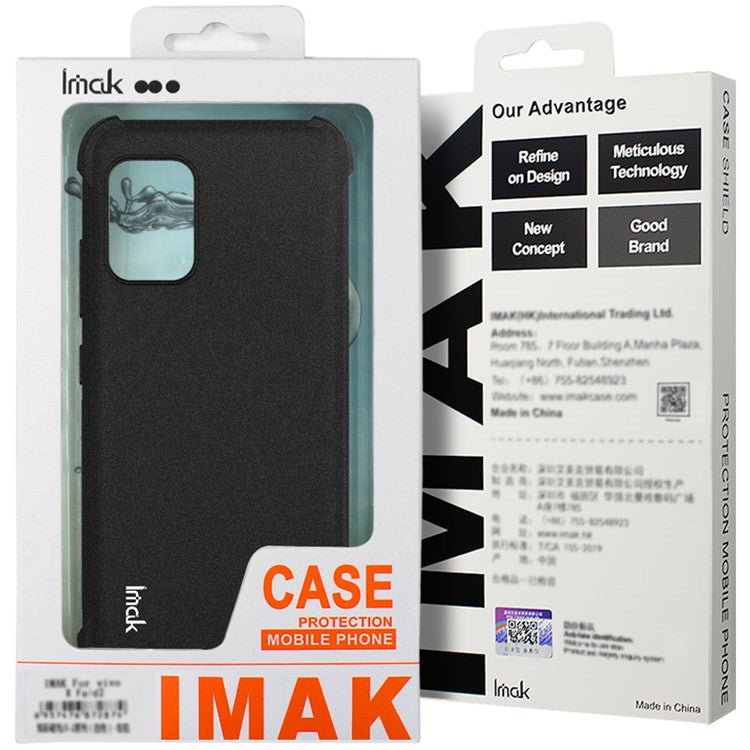 IMAK For Google Pixel 9 / Pixel 9 Pro Case Airbag Protection Anti-Drop TPU Phone Cover - Black