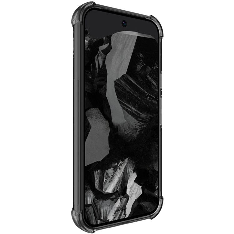 IMAK For Google Pixel 9 / Pixel 9 Pro Case Airbag Protection Anti-drop TPU Phone Cover - Transparent Black