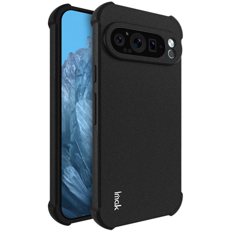 IMAK For Google Pixel 9 Pro XL TPU Case Airbag Corners Shockproof Phone Cover - Black