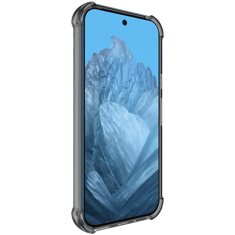 IMAK For Google Pixel 9 Pro XL TPU Case Airbag Corners Shockproof Phone Cover - Transparent Black