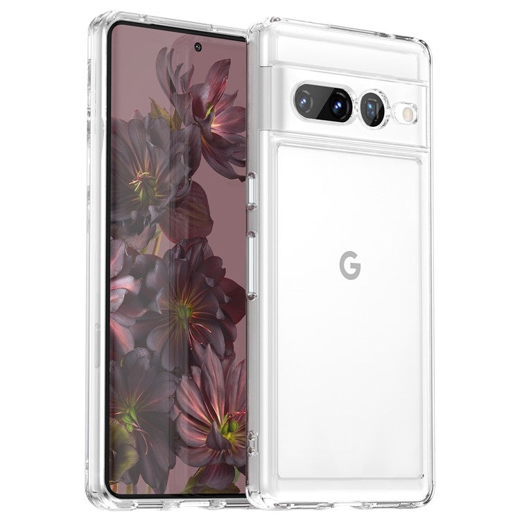 For Google Pixel 7 Pro TPU + Acrylic Mobile Phone Case Drop-proof Shockproof Back Cover - Transparent